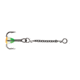 VMC Treble Dropper Chain, 15 mm, Green Orange Glow, TDC15GOGL