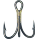VMC Treble Hook with Cut Point, Short Shank OShaughnessy, Heavy Wire, Black Nickel, Size 2, 25 Per Pack, 9626BN#2C