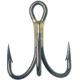 VMC Treble Hook with Cut Point, Short Shank OShaughnessy, Heavy Wire, Black Nickel, Size 4, 25 Per Pack, 9626BN#4C