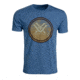 Vortex Men's SS Faded Chest Logo Tee, Royal Heather, L 219060-NAH-L
