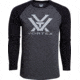 Vortex Raglan Core Logo Long Sleeve T-Shirt - Mens, Charcoal Heather, Medium, 220-49-CHHM