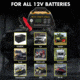 Wagan 15A Intelligent Battery Charger, Yellow, One Size, EL7407