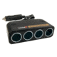 Wagan TravelCharge 4-Way Socket Output, Black, One Size, EL9139