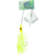 Wahoo Fishing Products Promo Buzz Bait, 4/0 Hook, Chartreuse Shad, 1/4oz, Bulk, WAH-PB146-CS