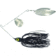 Wahoo Fishing Products Promo Spinnerbait, Colorado/Willow Blade, 4/0 Hook, Black, 3/8oz, Bulk, WAH-PCW386-3