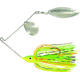 Wahoo Fishing Products Promo Spinnerbait, Colorado/Willow Blade, 4/0 Hook, Firetiger, 1/4oz, Bulk, WAH-PCW146-FT