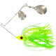 Wahoo Fishing Products Promo Spinnerbait, Double Colorado Blade, 4/0 Hook, Green, 3/8oz, WAH-PCC38-LC