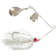 Wahoo Fishing Products Promo Spinnerbait, Double Colorado Blade, 4/0 Hook, White, WAH-PCC38-1