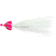 Wahoo Fishing Products Wahoo Bonefish Bucktail Jig, 1/4 oz, 1/0 Hook Twin Mono Weedguard, Pink/White, 1/Card, WAH-BFB14-PW
