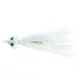 Wahoo Fishing Products Wahoo Bonefish Bucktail Jig, 1/4 oz, 1/0 Hook, Twin Mono Weedguard, White, 1/Card, WAH-BFB14-1