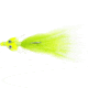 Wahoo Fishing Products Wahoo Bonefish Bucktail Jig, 1/8 oz, 1/0 Hook Twin Mono Weedguard, Chartreuse, 1/Card, WAH-BFB18-10