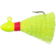 Wahoo Fishing Products Wahoo Egg Head Pompano Jig, 1/2 oz, 2/0 Hook, Hand-tied Nylon,Chartreuse, 3/Bag, WAH-PPJ12-10