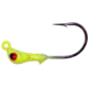 Wahoo Fishing Products Wahoo JerkJig Jighead 1/16 oz, 2/0 Black Nickel Hook Chartreuse Silver Flake, 4/Card, WAH-JJ16-10S