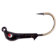 Wahoo Fishing Products Wahoo JerkJig Jighead 1/4 oz, 3/0 Black Nickel Hook Black Silver Flake, 4/Card, WAH-JJ14-3S