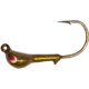 Wahoo Fishing Products Wahoo JerkJig Jighead 1/4 oz, 3/0 Black Nickel Hook, Gold Silver Flake, 4/Card, WAH-JJ14-GS