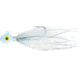 Wahoo Fishing Products Wahoo Saltwater FlashN Bucktail Jig 1/4oz Wht Wedge Style Head Painted Dbl Eye, WAH-SFB14-1