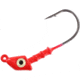 Wahoo Fishing Products Wahoo Salty Flats Jighead, 3/16 oz, 3/0 Hook, Red 4/Card, WAH-SFH316-9