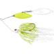 War Eagle Double Willow Painted Head Spinnerbait, White Chartreuse, 3/8oz, WE38PW02