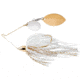 War Eagle Finnesse Gold Frame Spinnerbait, White Gold, 5/16oz, WE516G01G