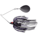 War Eagle Night Time Single Colorado Painted Head Spinnerbait, Black Nickel Black Purple, 1/2oz, WE12PSBN56