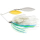 War Eagle Screamin Eagle Double Willow Spinnerbait Mustad Fishing Hook, 1/2oz, 1 Piece, Nickel/Blue Herring, WE12SENW08