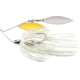 War Eagle Screamin Eagle Double Willow Spinnerbait Mustad Fishing Hook, 1/2oz, 1 Piece, White Silver, WE12SENW01S