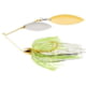 War Eagle Tandem Willow/Colorado Gold Frame Spinnerbait Mustad Fishing Hook, 3/8oz, 1 Piece, Spot Remover, WE38GT09