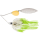 War Eagle Tandem Willow Nickel Frame Spinnerbait, Hot White Shad, 3/8oz, WE38NT25