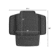 WeatherTech Child Car Seat Protector w/Seat Back, Black, 81CSBP01BK