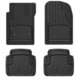 WeatherTech Front and Rear Trim-to-fit mat, Black, 11AVMSB