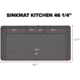 WeatherTech SinkMat Kitchen, 46 1/4in, Black, USM03BXBK