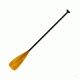 Werner Session 2 piece ADJ STD - 8" LeverLock Paddle, Translucent Amber, 74-82" SE 2 F43-AMB-74-82