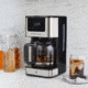 WestBend Hot and Iced Touchscreen Coffee Maker, Stainless Steel, 12 Cup, CMWB12BK13