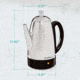 WestBend Percolator, Stainless Steel, 12 Cup, 54159