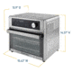 WestBend Air Fryer Oven w/ 24 Presets, Stainless Steel, 26 Quart, AFWB26BK13