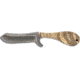 Whiskey Bent Knives Bullcutter Fixed Knife w/Damascus Blade, 440 Steel Blade, 6in Overall Length, Ram Horn Handle, Ram Horn, WB42-06
