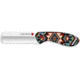 Whiskey Bent Knives Catch Pin Lock 2.91in Folding Knife, Satin Blade, Castrating, Acrylic Handle, Southwest Sand, WB65-19