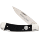 Whiskey Bent Knives Lock Blade Folding Knife, Single Clip Point, 440 Steel Blade, 3.75in Closed Length, Natural Bone Handle, Buffalo Horn, WB33-02