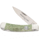 Whiskey Bent Knives Lock Blade Folding Knife, Single Clip Point, 440 Steel Blade, 3.75in Closed Length, Natural Bone Handle, Ivy, WB13-30