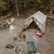 White Duck Alpha Wall Tent, Water Repellent, 8ft x 10ft, WD-0072