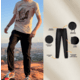 White Duck Cargo Stretch Jogger Pants - Mens, Black, Large, WD-JPC-BL-03