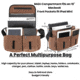 White Duck Filios Messenger Bag, Brown, FMBBR-1712