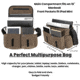 White Duck Filios Messenger Bag, Olive, FMBO-1712