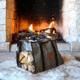 White Duck Firewood Log Carriers, Rectangle Shape, Olive, 39inx18in, FBA-CLR-3408
