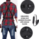 White Duck Work Apron, Black, WWD-001