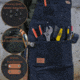 White Duck Work Apron, Black, WWD-001