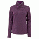 White Sierra Blacktail Fleece Snap-Neck Pullover - Womens, Dark Purple, Medium, F3229W-DKP-MEDIUM