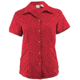 White Sierra Gobi Desert Short Sleeve Shirt - Womens-Hibiscus-Small