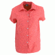 White Sierra Gobi Desert Short Sleeve Shirt - Womens, Watermelon, Small, D4265W-Watermelon - WML-SMALL