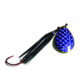 Wicked Lures Snelled Spinner, Number 6 Blade Black/Purple, KK Black-Purp 6
